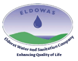 Eldowas Logo clear Background Blue Text